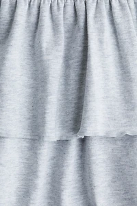 Foldover-Waist Tiered Skirt