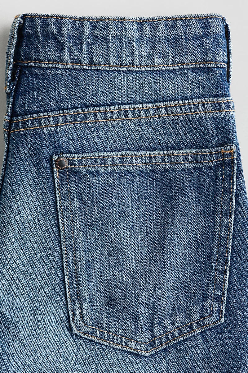 Loose-Fit Bootcut Leg Jeans