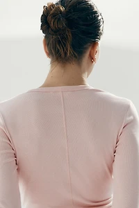 Long-sleeved Jersey Top
