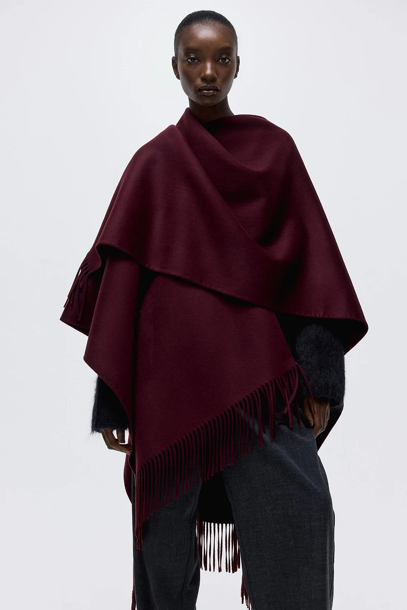 Handmade Wool-Blend Cape