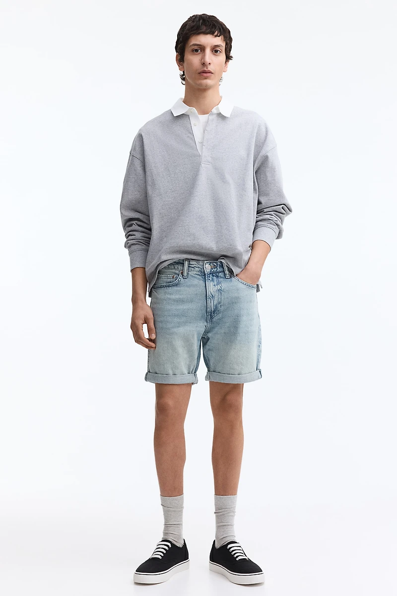 Slim Denim Shorts
