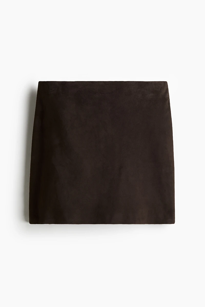 Suede Mini Skirt