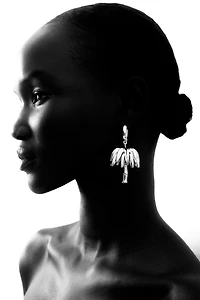 Palm Tree Pendant Earrings