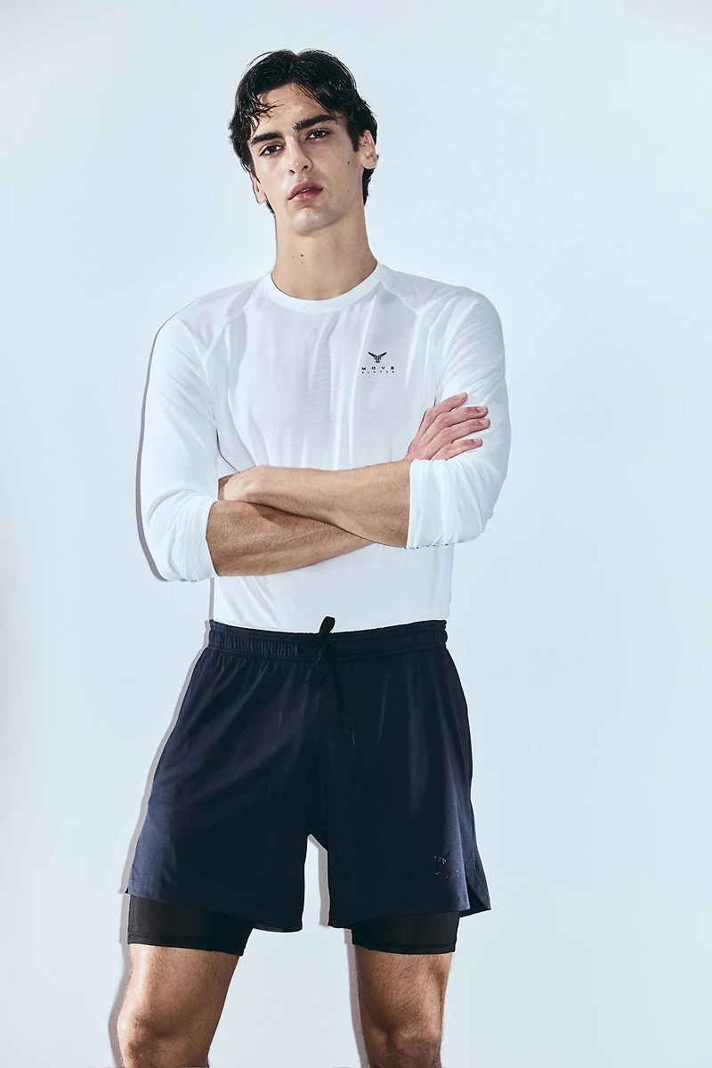 Double-Layered Sports Shorts with DryMove™