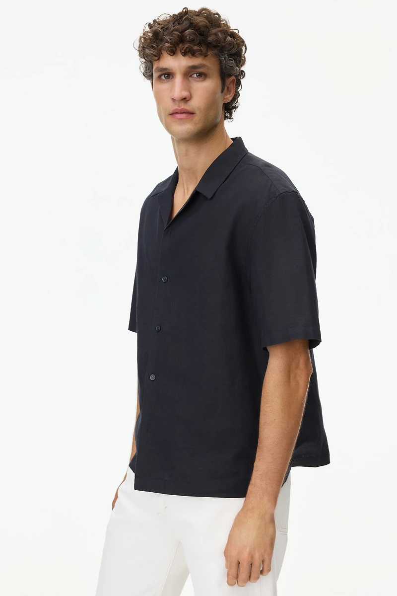 Relaxed-Fit Linen-Blend Resort Shirt