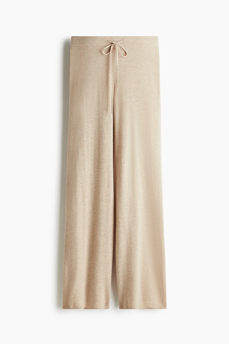 Pantalon en cachemire mélangé