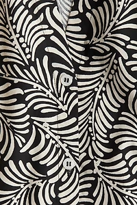 Balloon-sleeved poplin blouse