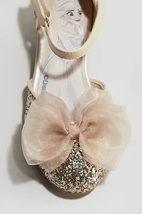 Bow-Detail Glittery Shoes