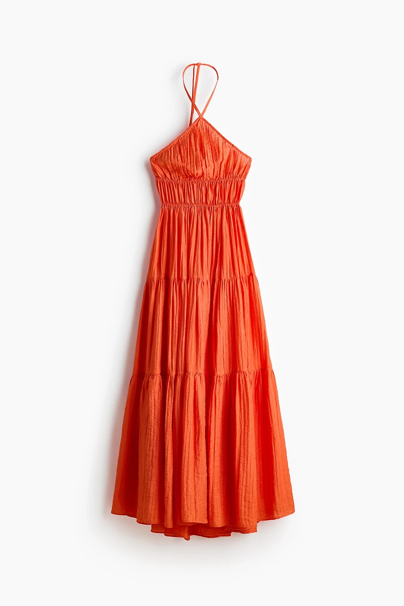 Tiered Halterneck Dress