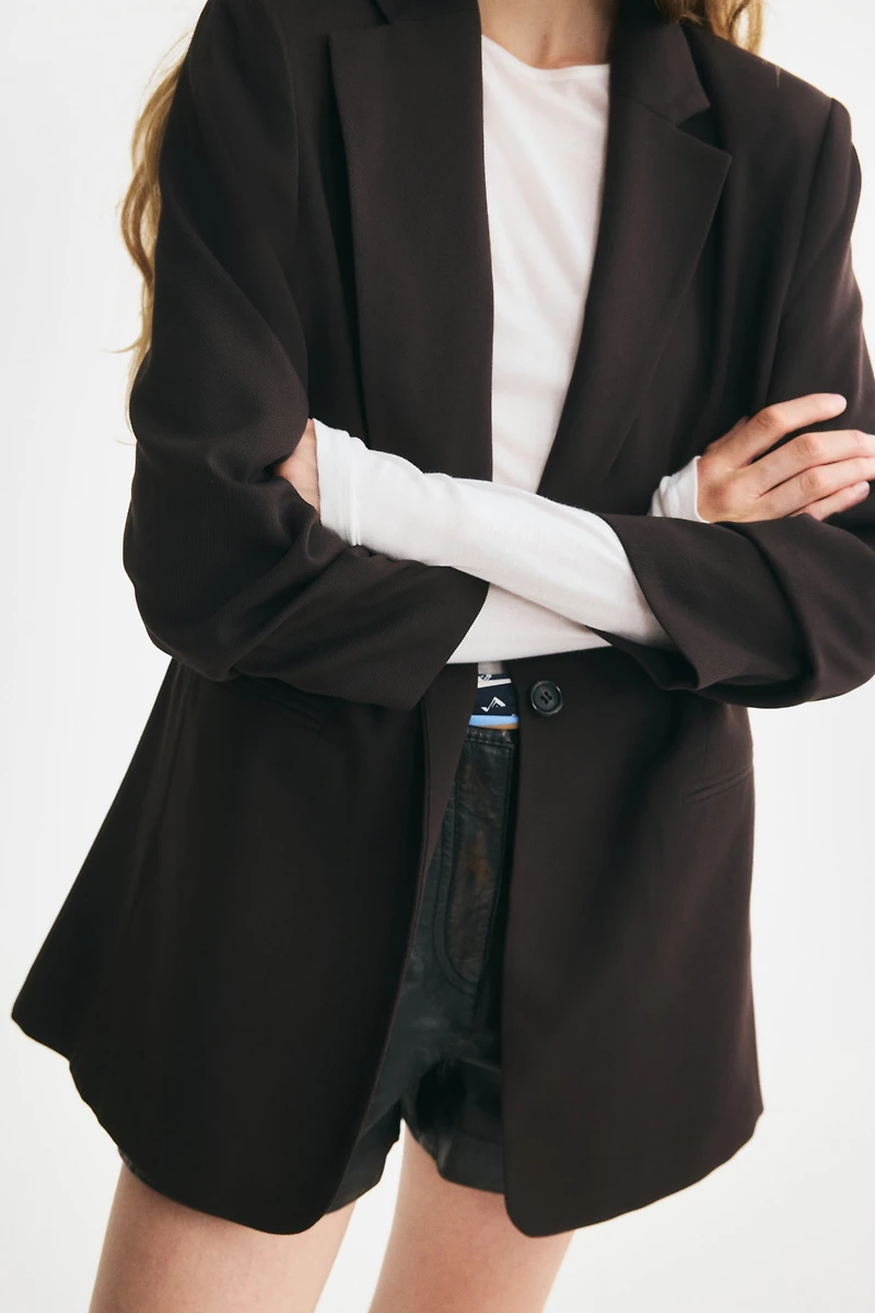 Blazer à manches froncées