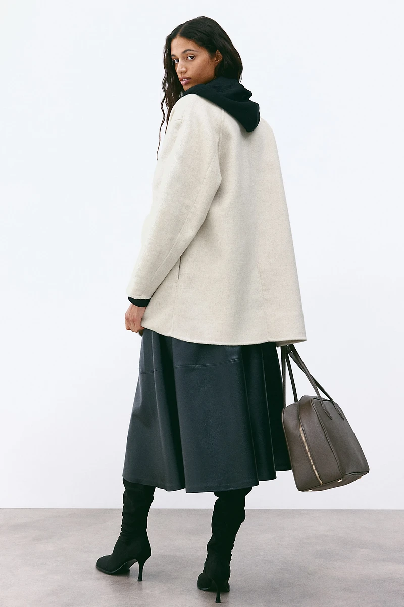 Manteau en laine mélangée