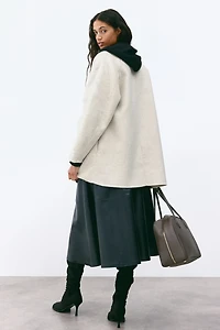Manteau en laine mélangée