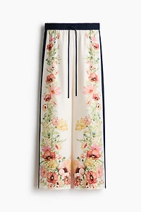 Pantalon imprimé en lyocell