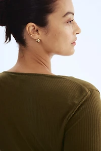 Haut en tricot côtelé