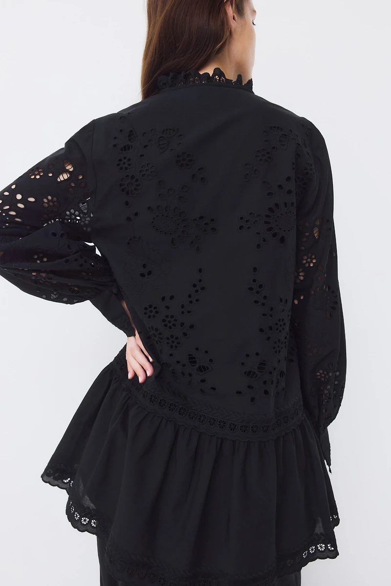 MAMA Eyelet-Embroidered Dress