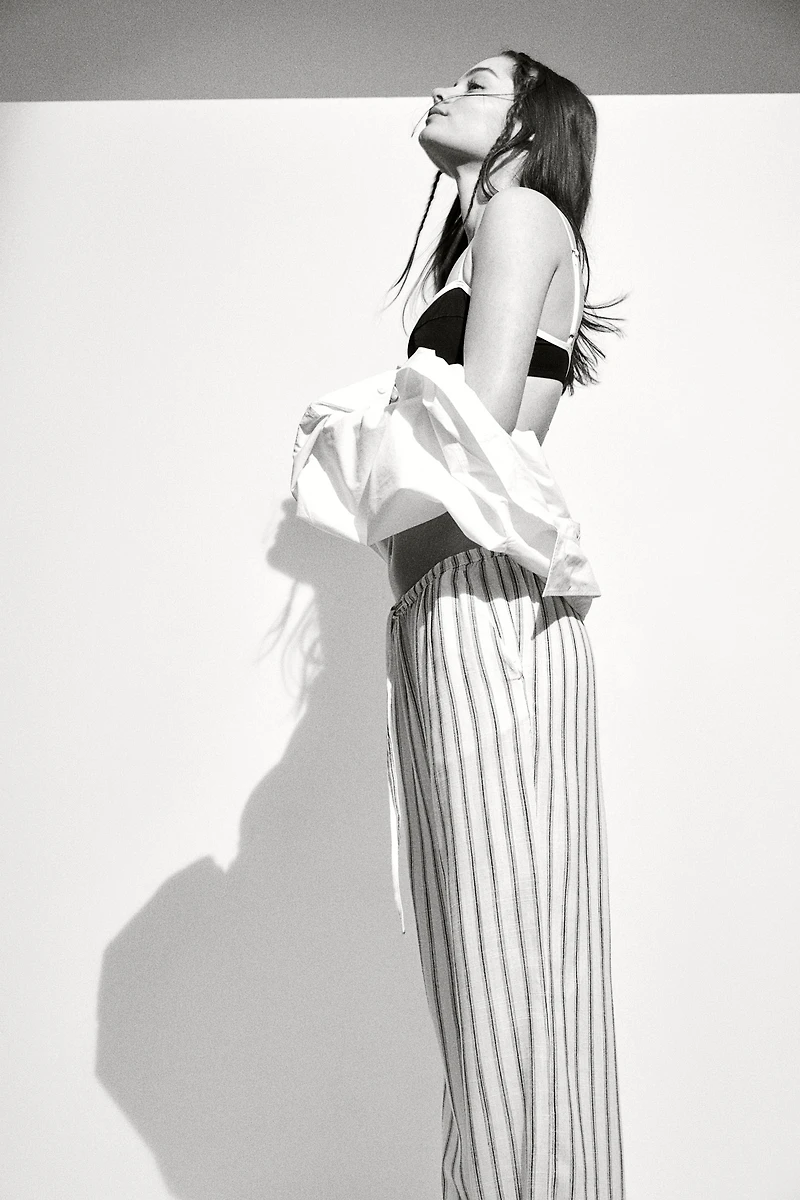 Straight-Leg Drawstring Pants
