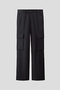 Wool-Blend Cargo Pants