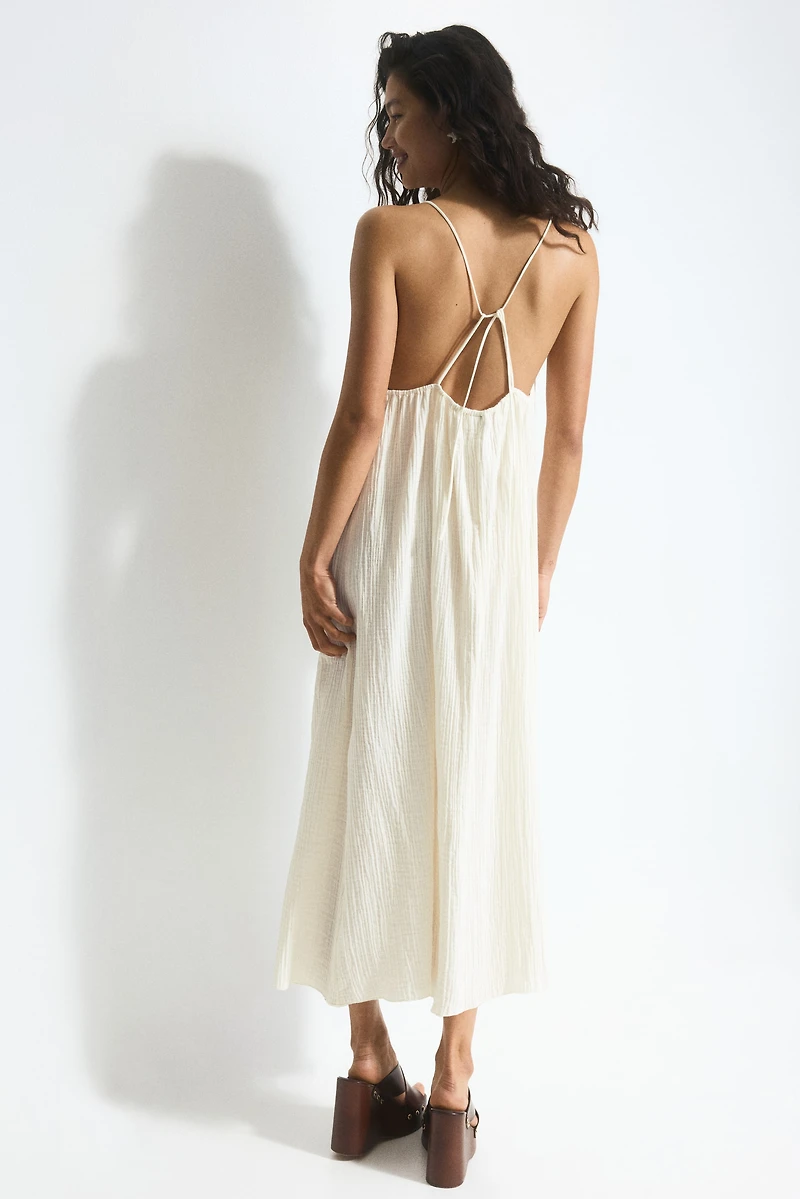 Tie-Detail Maxi Dress