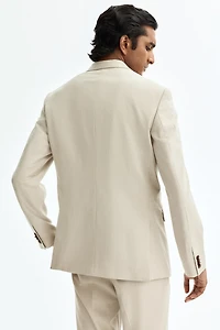 Veste près du corps à fermeture droite