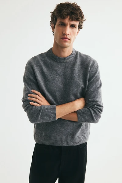 Regular-Fit Brushed Sweater