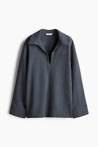 Chemise à enfiler en sergé