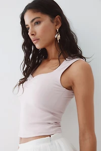 Gathered Sleeveless Top