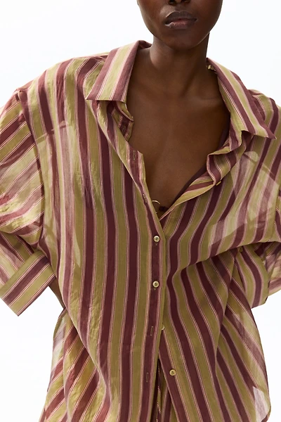 Oversized Lyocell-Blend Shirt