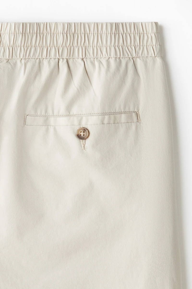 Relaxed-Fit Poplin Shorts