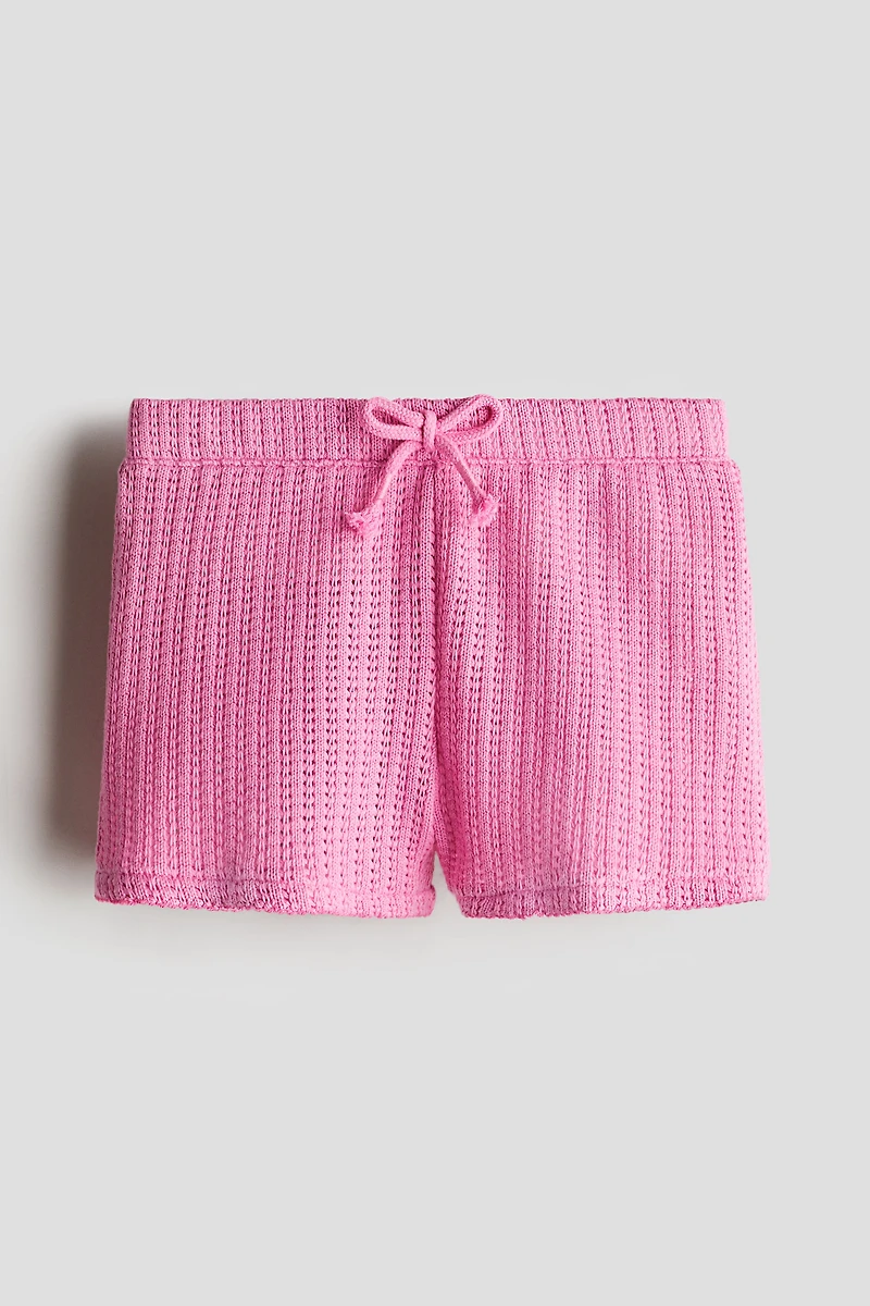Textured-Knit Shorts