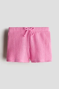 Textured-Knit Shorts