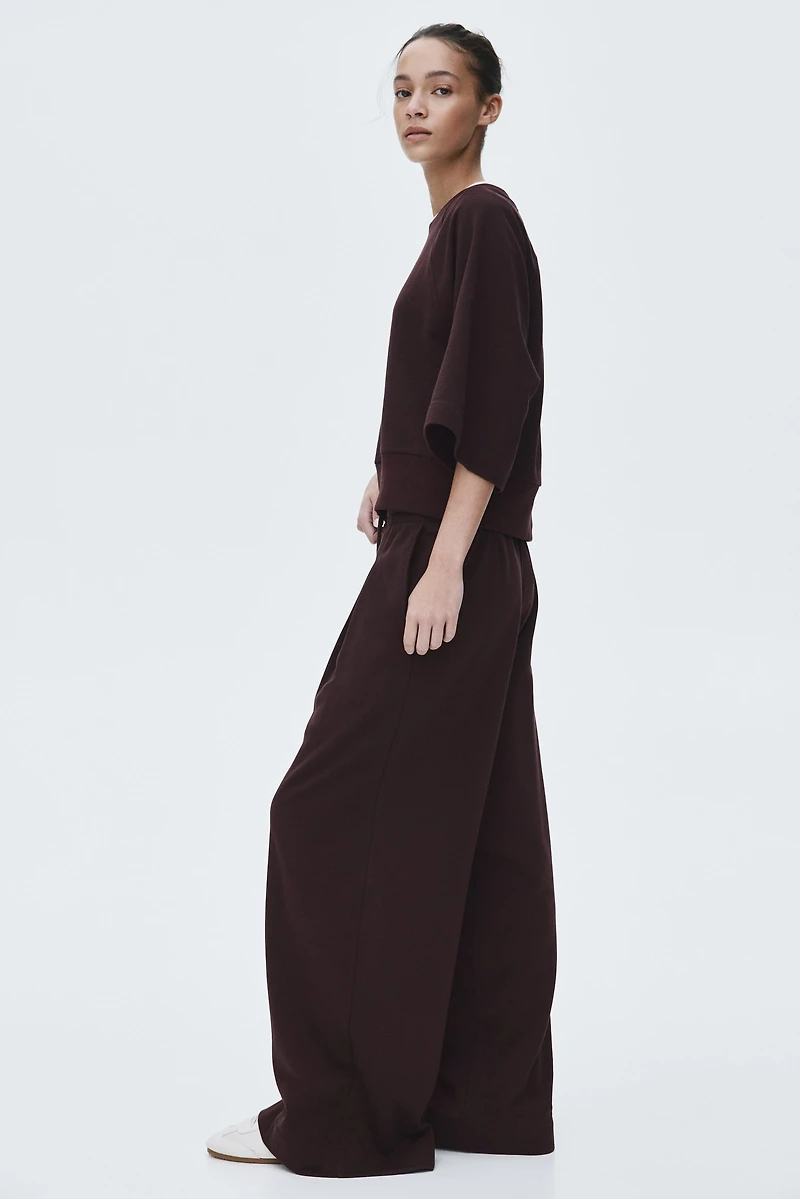 Pleat-Detail Drawstring Pants