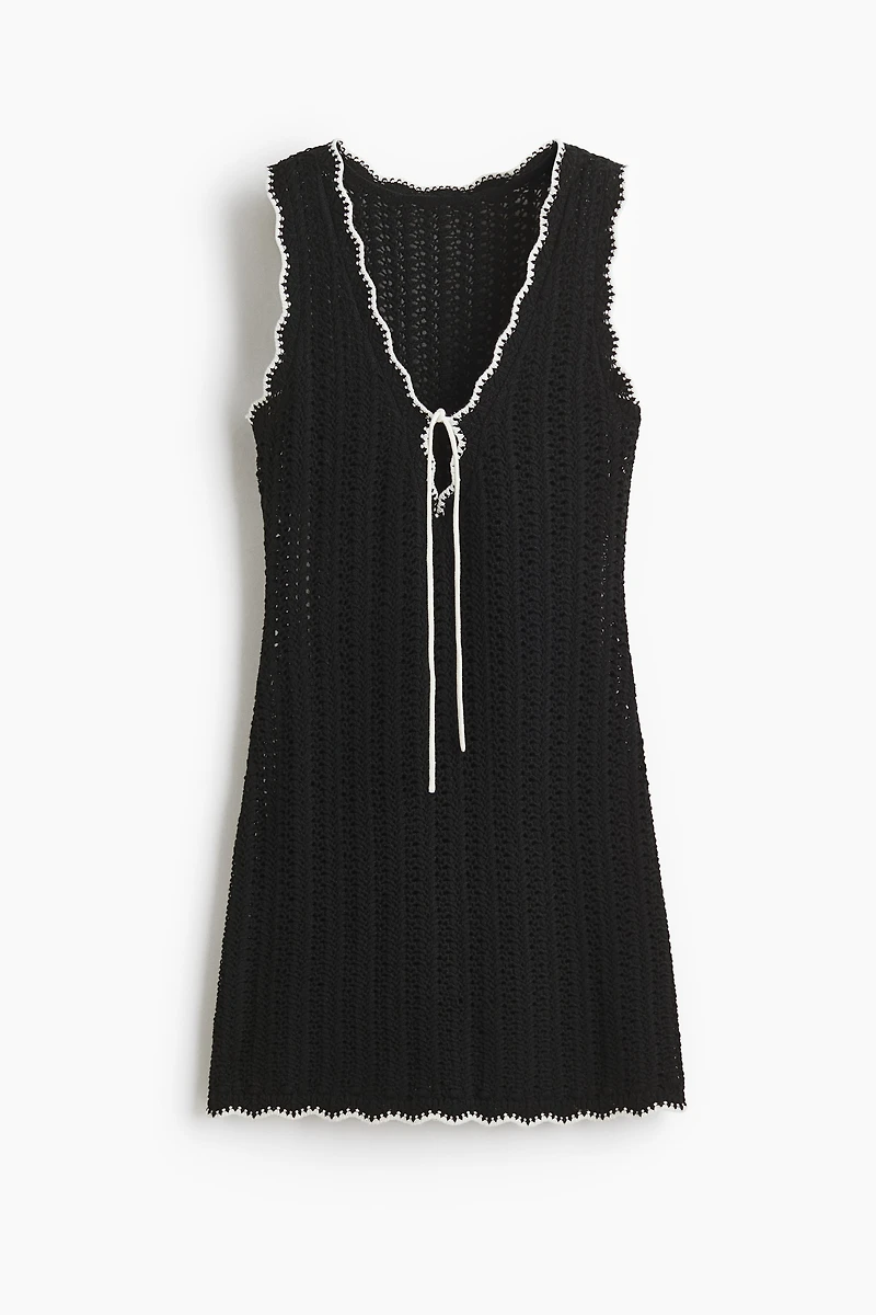 Pointelle-Knit Beach Dress