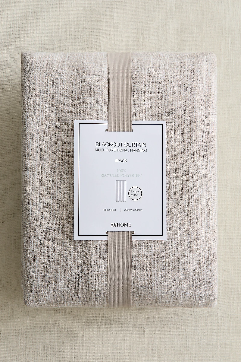 Single-pack Wide Blackout Curtain Panel