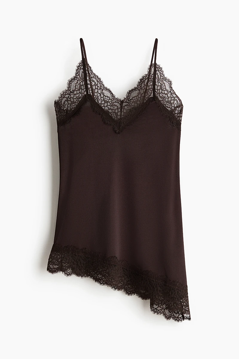 Lace-Trimmed Camisole Top