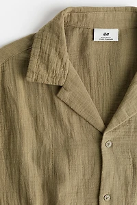Regular Fit Muslin Resort Shirt