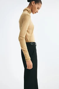 Straight-Leg Twill Pants