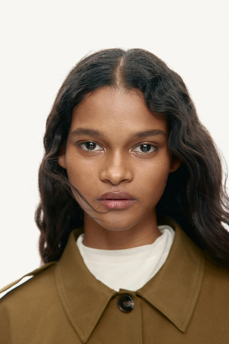 Trench-Look Cotton Jacket