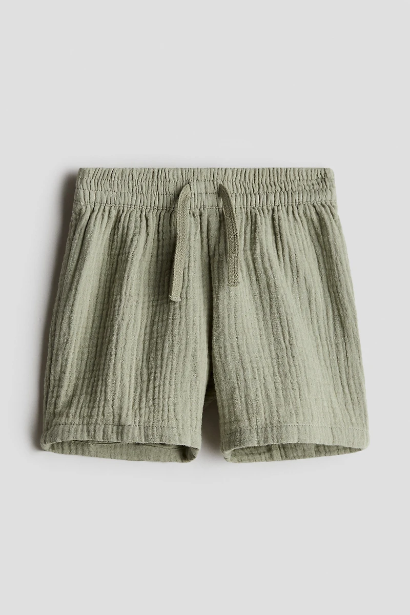 Cotton Muslin Shorts