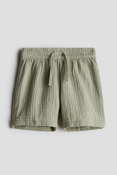 Cotton Muslin Shorts