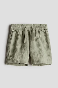 Cotton Muslin Shorts