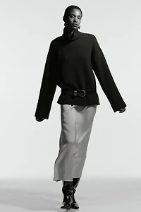 Cashmere-Blend Turtleneck Sweater