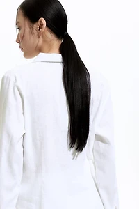 Linen-Blend Shirt