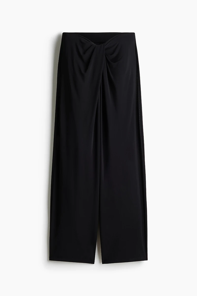 Twist-Detail Jersey Pants