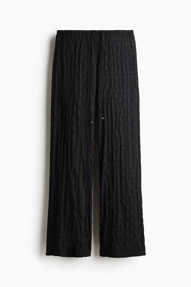 Lace-Look Drawstring Pants