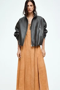 Robe à bretelles fines en mousseline