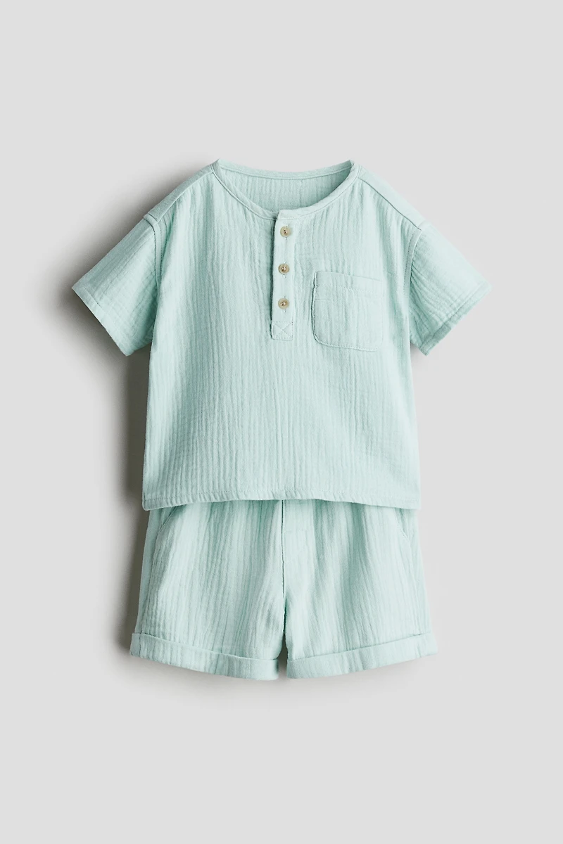 2-piece cotton muslin set