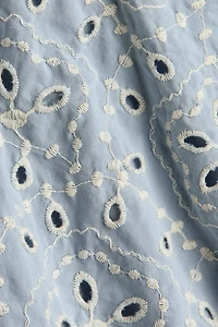 Eyelet-Embroidered Romper Suit