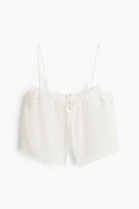 Haut à bretelles fines avec dentelle