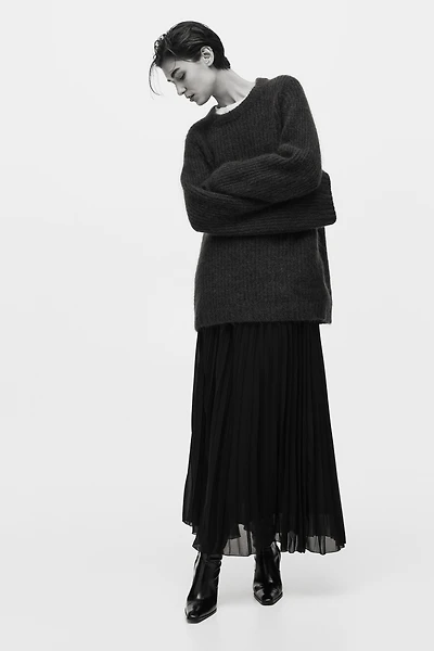 Pleated Chiffon Skirt