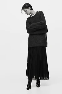 Pleated Chiffon Skirt